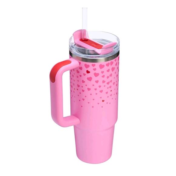 STANLEY TUMBLER 30 OZ. VALENTINE SWEET HEARTS ST. STEEL H2.0 FLOWSTATE QUENCHER - Picture 3 of 8